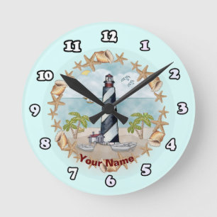 Florida Schelpen Vuurtoren Klok