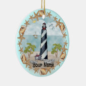 Florida Schelpen Vuurtoren Ornament (Rechts)