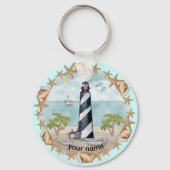 Florida Schelpen Vuurtoren sleutelhanger (Voorkant)