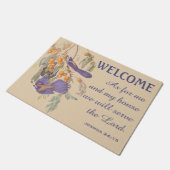 Florida Scrub Jay Birds en Verse Doormat Deurmat (Schuin)