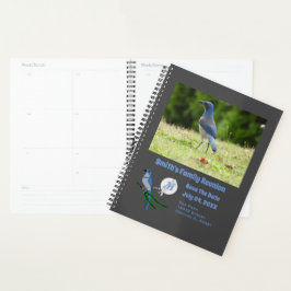 Florida Scrub Jay Family Reunion Monogram Foto Planner