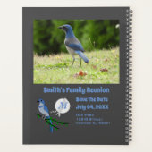 Florida Scrub Jay Family Reunion Monogram Foto Planner (Achterkant)