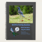 Florida Scrub Jay Family Reunion Monogram Foto Planner (Voorkant)