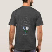 Florida Scrub Jay Monogram Crest T-shirt (Achterkant)
