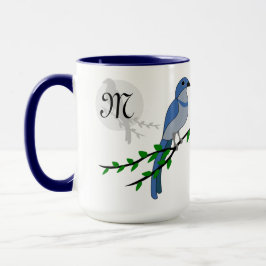 Florida Scrub Jay Monogram Mok