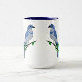 Florida Scrub Jay Monogram Mok (Midden)