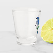 Florida Scrub Jay Monogram Shot Glas (Links)
