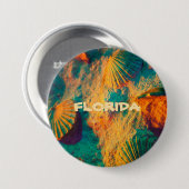 FLORIDA Sea Shells Ronde Button 7,6 Cm (Voorkant /achterkant)
