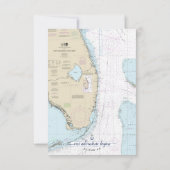 #Florida Semi-formele #Nautical bruiloft / eveneme RSVP Kaartje (Achterkant)