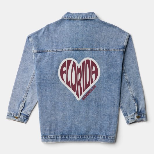 FLORIDA SEMINOLES DENIM JAS JACKET (Achterkant)