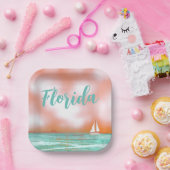 Florida Set Sail Papieren Bordje (Feest)