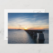 Florida - Seven Mile Bridge op zonsondergang brief Briefkaart (Voorkant / Achterkant)