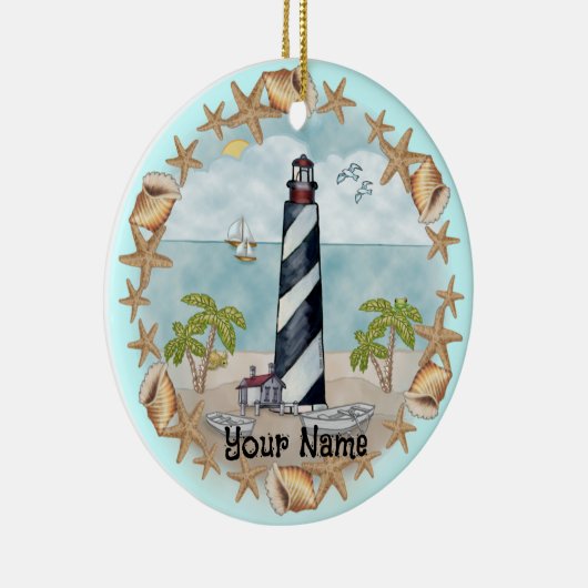 Florida Shells Lighthouse Ornament (Rechts)