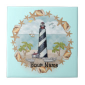Florida Shells Lighthouse Tegel Tegeltje (Voorkant)