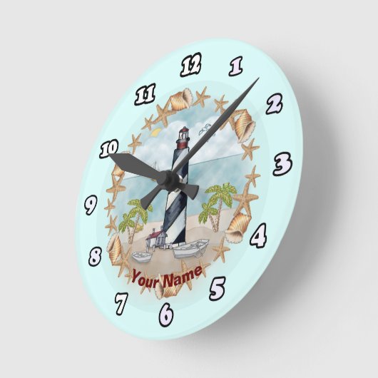 Florida Shells vuurtoren klok (Hoek)