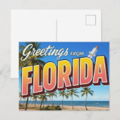 Florida Shuttle Lanceerstrand Briefkaart (Voorkant / Achterkant)