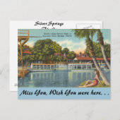 Florida, Silver Springs Briefkaart (Voorkant / Achterkant)