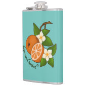 Florida Sinaasappel Geboren en getogen Heupfles (Links)