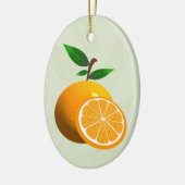 Florida Sinaasappel Keramisch Ornament (Links)