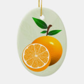 Florida Sinaasappel Keramisch Ornament (Achterkant)