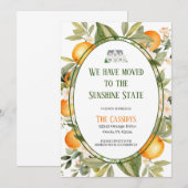 Florida Sinaasappels Aankondiging verhuizen (Voorkant / Achterkant)