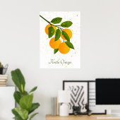 Florida Sinaasappels Abstracte Citrus Fruit Art Poster (Thuiskantoor)