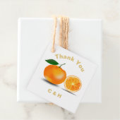 Florida Sinaasappels & Bloesem Persoonlijk Bedankjes Labels (In situ)