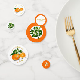 Florida Sinaasappels & Blossom gepersonaliseerd Confetti