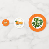 Florida Sinaasappels & Blossom gepersonaliseerd Confetti (Voorkanten)