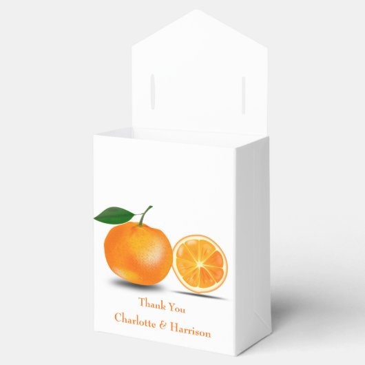 Florida Sinaasappels bruiloft Bedankdoosjes (Geopend)