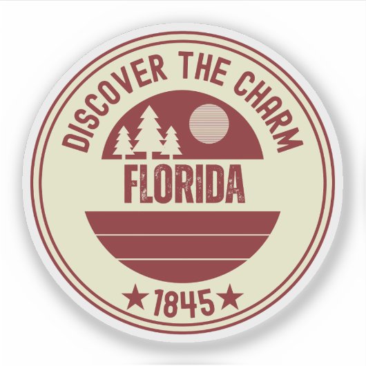 Florida Sinaasappels - Citrus State Souvenir Sticker (Voorkant)
