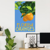 Florida Sinaasappels Fruit Poster 24 x 36 (Thuiskantoor)