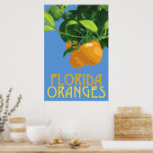 Florida Sinaasappels Fruit Poster 24 x 36 (Keuken)