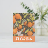 Florida sinaasappels  illustratie briefkaart (Staand voorkant)