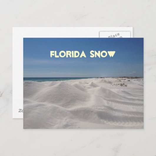 Florida Snow Briefkaart (Voorkant / Achterkant)