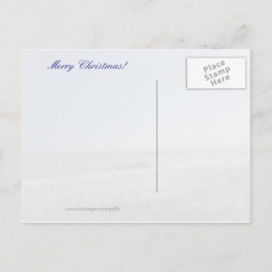 Florida Snow Woman Briefkaart met Kerstmis (Achterkant)