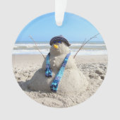 Florida Snowman - Acrylversiering Ornament (voorkant)
