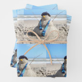 Florida Snowman - Beach - Papieren pakbladen Inpakpapier Vel (In situ)