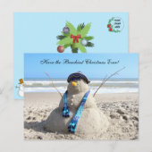 Florida Snowman Christmas Briefkaart (Voorkant / Achterkant)