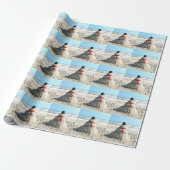 Florida Snowman met Elf Wrapping Paper (3221) Cadeaupapier (Uitgerold)