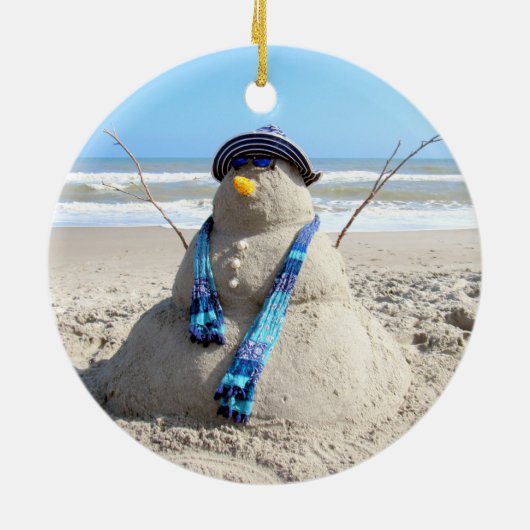 Florida Snowman Ornament (Achterkant)