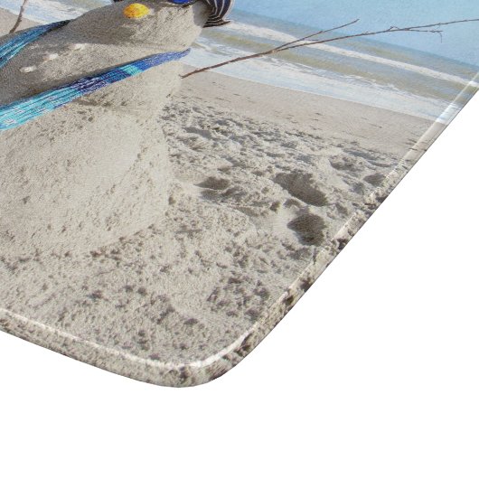 Florida Snowman (Sand Sculpture) snijvlak Snijplank (Hoek)