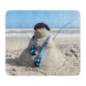 Florida Snowman (Sand Sculpture) snijvlak Snijplank (Voorkant)
