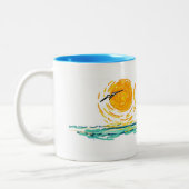 Florida Snowman Tweekleurige Koffiemok (Links)