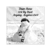 Florida Snowman Zelfinktende Stempel (Design)