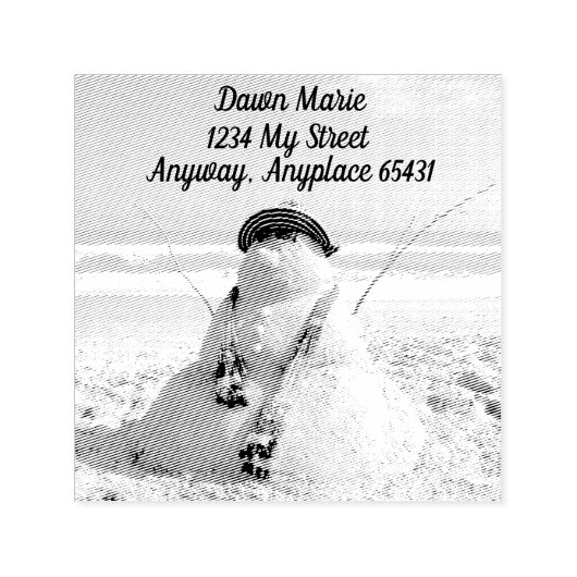 Florida Snowman Zelfinktende Stempel (Design)