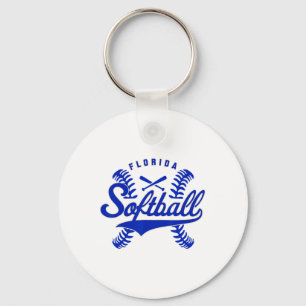 Florida Softll Vintage Heren Kids Team Retro Softl Sleutelhanger