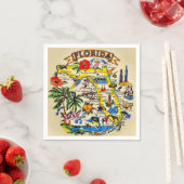 Florida Souvenir Cocktail Servet (Insitu)