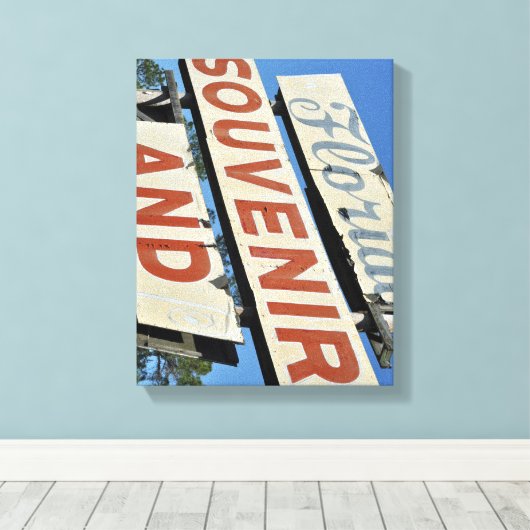 Florida Souvenir Land Canvas Afdruk (Insitu (Houten vloer))