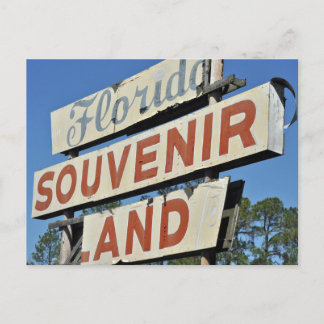 Florida Souvenir Land  Sign Briefkaart